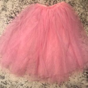 Girls long pink Tutu